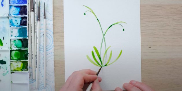 Як намалювати підсніжник - різні способи малювання весняних квітів-підсніжників