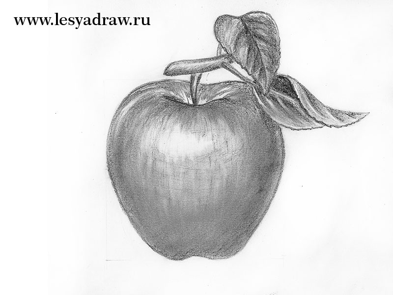 Як намалювати яблуко - малюнок яблука різними способами